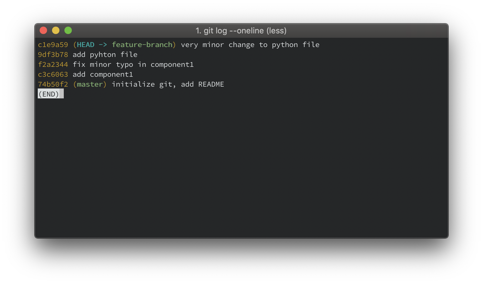 git example screenshot