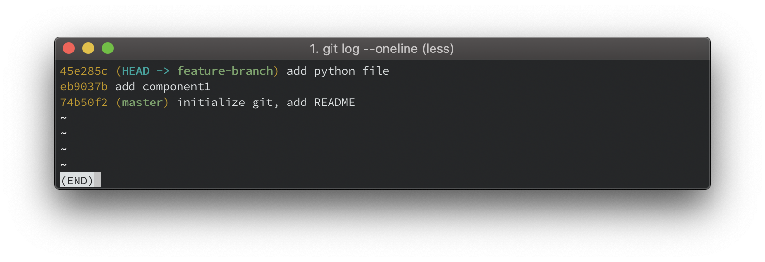 git rebase result screenshot